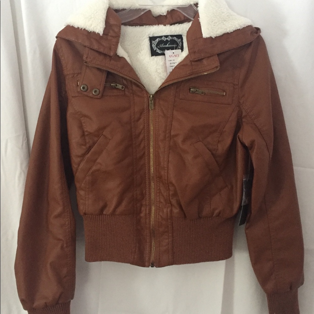 New Bomber Jacket (Cognac/Tan)